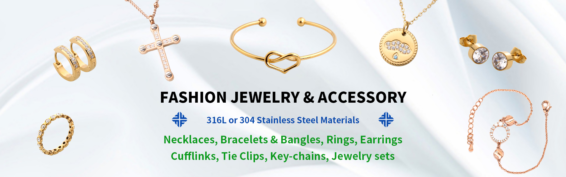 κοσμήματα από ανοξείδωτο χάλυβα, κοσμήματα και αξεσουάρ μόδας, χονδρέμπορος και κατασκευαστής κοσμημάτων,Dongguan Fullten Jewelry Co., Ltd